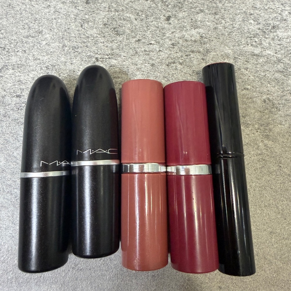 5 Lipstick Set - 2 MAC 2 CLINIQUE AND Sephora